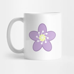 Purple Flower Blossom - White Mug